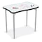 Mooreco Porcelain Desktop, Creator Desk 32x21 with Platinum Direct Mount Shapes Leg 70529 - alternate 1